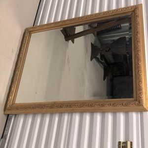 Distressed Gold 3 Ft Antique Mirror